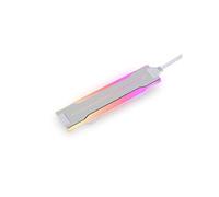 LIAN LI UNI Fan P28 Lot de 3 bandes RVB diffusées sur le côté optionnel, cadre de couleur blanche (compatible avec P28120-1W, P28120-3W, GA2P36W) -P28ARGB-W