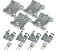 Uni-Fine 4 groupes de roulettes coulissantes pour porte de placard, roulettes en alliage de fer et nylon pour armoire, vitrines, roulettes de rechange, cabinet, fenêtre