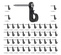 Uni-Fine Q-Hanger Lot de 45 crochets à visser pour intérieur et extérieur, lumières de Noël, crochets, garage, nouvel an, fête, pour guirlande lumineuse extérieure