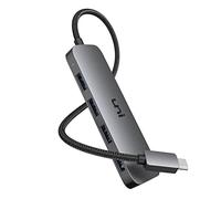 uni Hub USB C vers 4 Ports USB 3.0 60CM, 5Gbps Aluminium Adaptateur USB C (Thunderbolt 3) vers USB 4-en-1, Compatible avec MacBook Pro, iPad Pro, Chromebook, XPS etc-60CM