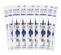 uni Ink Refills for One P - One F Gel Pens • 0,38 mm • Blue Black Ink • Set of 10 [UMR-038S]