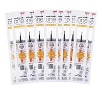 uni Ink Refills for One P - One F Gel Pens • 0,38 mm • Orange Ink • Set of 10 [UMR-38S]