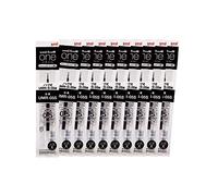 mayddle Recharges d'encre uni UMR-05S pour stylos gel One P/One F 0,5 mm Noir - Lot de 10