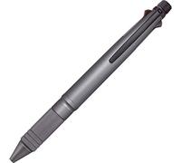 Uni Jetstream 4&1 Metal Edition, stylo à bille 0,5 mm (noir, rouge, bleu, vert) et porte-mine 0,5 mm, gris métallisé (MSXE52000A05.43)