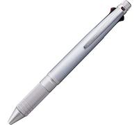 mayddle Stylo 4 en 1 Uni Jetstream Édition métal 0,5 mm + porte‑mine 0,5 mm argent glacé