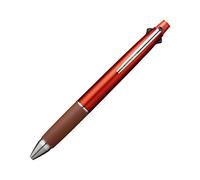 Uni Jetstream (MSXE5100005.38) Stylo à bille 4 et 1, 0,5 mm (noir, rouge, bleu, vert) et porte-mine 0,5 mm, orange sang