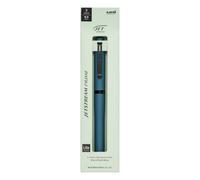 Uni Jetstream Prime Stylo à bille rotatif Twist-Action 3 couleurs, équipé d'une encre Lite Touch de 0,5 mm (noir, rouge, bleu), corps entièrement métallique, vert lierre, SXE3LPR05.39