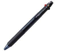 Uni Jetstream Stylo à bille 3 couleurs noir, rouge, bleu encre 0,38 mm, noir transparent (SXE340038T.24)