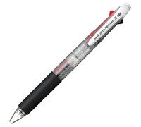 Uni Jetstream Stylo à bille 3 couleurs noir, rouge, bleu encre 0,7 mm, transparent (SXE340007.T)