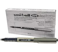 Uni Mitsubishi Pencil - 12 Stylos Uni-Ball Eye Fine Ub-157 - Stylo Roller Encre Liquide Noire - Pointe 0,7 Mm - Écriture Medium