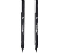 Uni Pin Fineliner Lot De 2 Stylos À Dessin Encre Noire Pointe 0,03 Mm