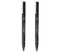 Uni Pin Fineliner Lot de 2 stylos à dessin Encre noire Pointe 0,03 mm
