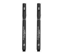Uni Pin Fineliner Lot de 2 stylos à dessin Encre noire Pointe 0,2 mm