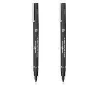 Uni Pin Fineliner Lot de 2 stylos à dessin Encre noire Pointe 0,3 mm