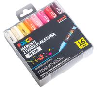 Uni POSCA PC-1M set de 16 marqueurs - Créez vos chefs-d'œuvre Parfait pour le dessin, la peinture et le scrapbooking. Choisissez vos couleurs et exprimez votre créativité