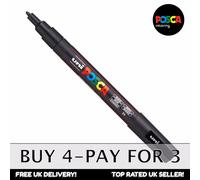 Uni Posca PC-3M Peinture Art Marqueur Stylos - Noir X 1 - Acheter 4,Payer Pour 3