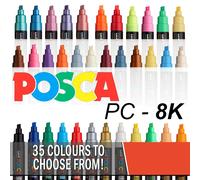 UNI POSCA peinture blanche Marqueur Stylos - Chaque Couleur - Buy 4, Pay For 3