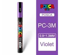 Uni Posca Peinture Marqueur Stylo Pc-3m Acrylique Plumones Graffiti Manga Cartes Affiches Rock Céramique D.Lique Artisanat Peinture Stylo 1pc - Type 1pc Violet