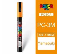 Uni Posca Peinture Marqueur Stylo Pc-3m Acrylique Plumones Graffiti Manga Cartes Affiches Rock Céramique D.Lique Artisanat Peinture Stylo 1pc - Type 1pc Light Orange