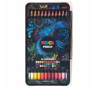 Uni Posca Pencil 36 Colours 4902778239407 Crayon De Couleur A L'huile Art Dessin Graffiti Lot Set Pack Black Friday Promo Discount Comasound Kartel Csk Online