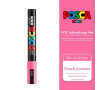 Uni Poscas Marqueur,Pc-5m Acrylique Rotulador Permanent Pop Affiche Graffiti Dessin Stylos 1.8-2.5mm Peinture Brosse Art Fournitures - Type Peach Powder