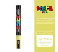 Uni Poscas Marqueur,Pc-5m Acrylique Rotulador Permanent Pop Affiche Graffiti Dessin Stylos 1.8-2.5mm Peinture Brosse Art Fournitures - Type Light Yellow