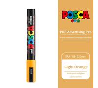 Uni Poscas Marqueur,Pc-5m Acrylique Rotulador Permanent Pop Affiche Graffiti Dessin Stylos 1.8-2.5mm Peinture Brosse Art Fournitures - Type Light Orange
