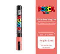 Uni Poscas Marqueur,Pc-5m Acrylique Rotulador Permanent Pop Affiche Graffiti Dessin Stylos 1.8-2.5mm Peinture Brosse Art Fournitures - Type Rugosa Rose