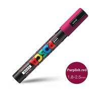Uni Poscas Marqueur,Pc-5m Acrylique Rotulador Permanent Pop Affiche Graffiti Dessin Stylos 1.8-2.5mm Peinture Brosse Art Fournitures - Type Purple Red