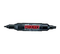Uni Prockey Fine Point and Bold Point Marker Pen Black PM150TR.24