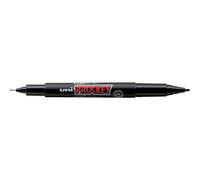 Uni Prockey Fine Point and Extra Fine Point Marker Pen Black PM-120T.24