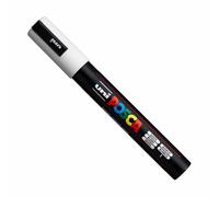 uni Réf 9002111 Posca PC5M Marqueur Pointe moyenne Trait 1,8-2,5 mm Blanc Lot de 12 (Import Royaume Uni)