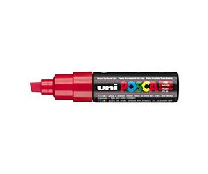 uni Réf 9002202 Posca PC8K Marqueur Pointe large Trait 8 mm Rouge Lot de 6 (Import Royaume Uni)