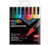 Uni Set Pc 3m Basic Lot De 8 Marqueurs A-1