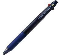 Uni Stylo à bille Jetstream 3 Couleur Noir ransparent Navy