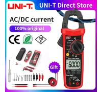 UNI-T Ampèremètres à pince série UT204 Plus. UNI T-Testeur de tension de température LCD, pince de courant numérique, multimètre True Rms, AC, DC, NCV UT202A Plus