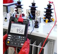 Uni-t rend UNI-T UT512D/UT512E Testeurs de résistance d'isolation 2,5 kV ; 999 ensembles de stockage de données/communication USB/PI/DAR Testeur de résistance Mégohm mètre (UT512E)