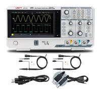 UNI-T UPO1102 Oscilloscope à mémoire numérique, bande passante 100 MHz, 2 canaux, taux d'échantillonnage 1 GS/s, profondeur de mémoire 56 Mpts, taux de détection 500 000 formes d'ondes/seconde