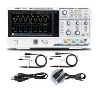 UNI-T UPO1202 Oscilloscope numérique, bande passante 200 MHz, 2 canaux, taux d'échantillonnage 1 GS/s, profondeur de mémoire 56 Mpts, taux de détection 500 000 formes d'ondes/seconde