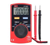 UNI-T UT120C Multimètre numérique de poche Stype Testeur de portée de voiture DC AC Diode de tension Mini compteur de courant avec écran LCD