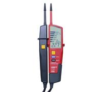 Uni-T Testeur de tension et continuité UT18D – Auto-range, LED/LCD, rétro-éclairage, maintien de données