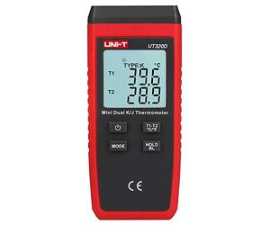 UNI-T UT320D Série UT320 Mini thermomètre de contact, double canal, -50 °C-1300 °C