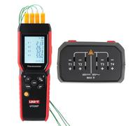 UNI-T UT325F Thermomètre thermocouple intelligent classe industrielle 4 canaux / J,K, T, E, R, S, N Type Sonde Bluetooth Stockage de données