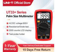 UNI-T UT33A + multimètre numérique UT33D + UT33C + UT33B + multimètres de taille de paume voltmètre cc AC testeur de résistance Multi testeur UT33D PLUS