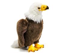 Uni-Toys - Aigle à tête Blanche - 24 cm (Hauteur) - Aigle en Peluche, Oiseau - Peluche