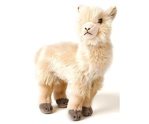 Uni-Toys - Alpaga Beige, Debout, 23 cm (Hauteur) - Peluche Lama - Peluche, Doudou