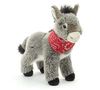 Uni-Toys Âne avec Foulard, Debout - 30 cm (Hauteur) - Âne en Peluche - Doudou