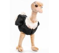 Uni-Toys - Autruche d'Afrique - 36 cm (Hauteur) - Oiseau - Peluche, Doudou, Noir, Rose.