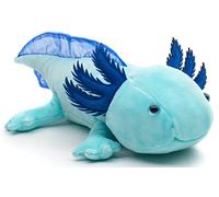 Uni-Toys - Axolotl (Bleu Clair) - Fluorescent - 32 cm (Longueur) - Peluche, Doudou