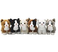 Uni-Toys - Bébé Chat (6 pièces) Debout - 13 cm (Hauteur) chacun - Chaton en Peluche - Peluches, doudous